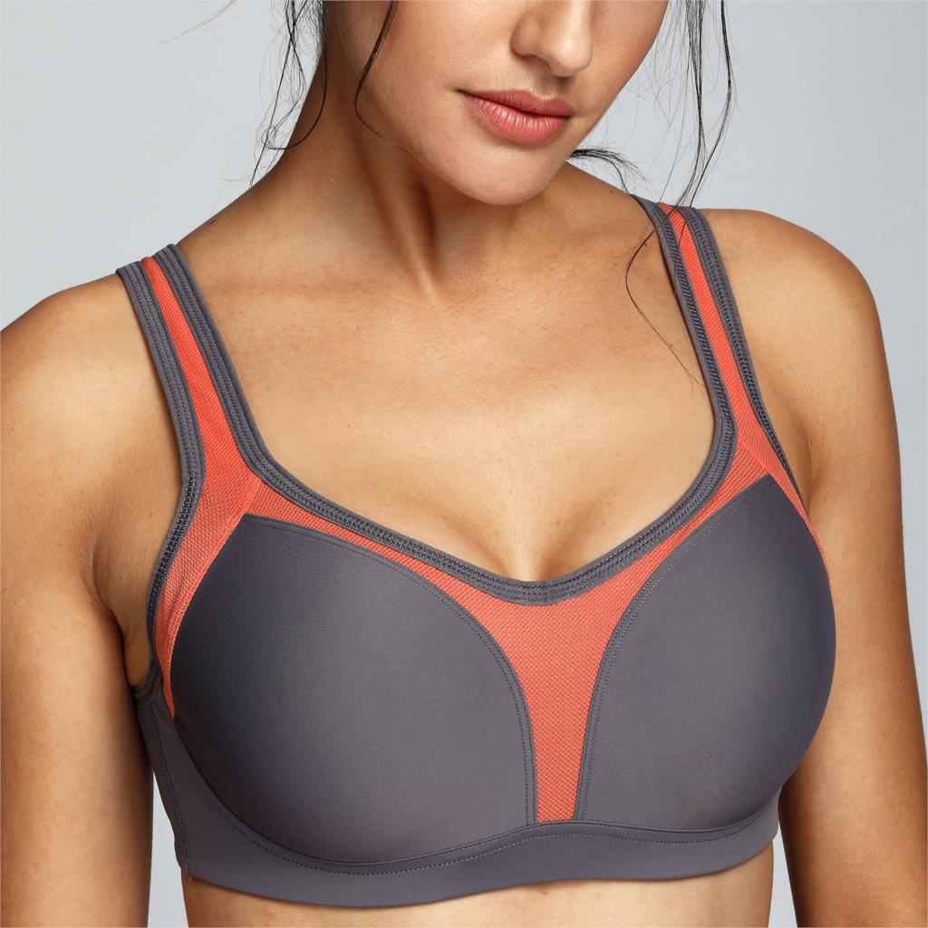 WOMENS: Underwire Firm Support Contour High-Impact Sports Bra