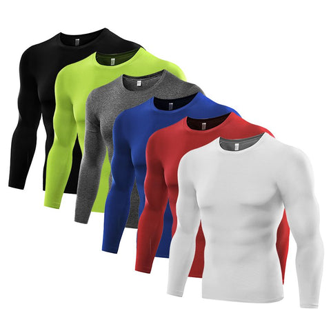 Mens Quick-Dry Compression Long Sleeve Shirt