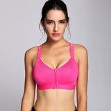 WOMENS: Front-Zipper High-Impact Support Sports Bra | BAND: 32-40 | CUP: B, C, D, DD | FREE SHIPPING